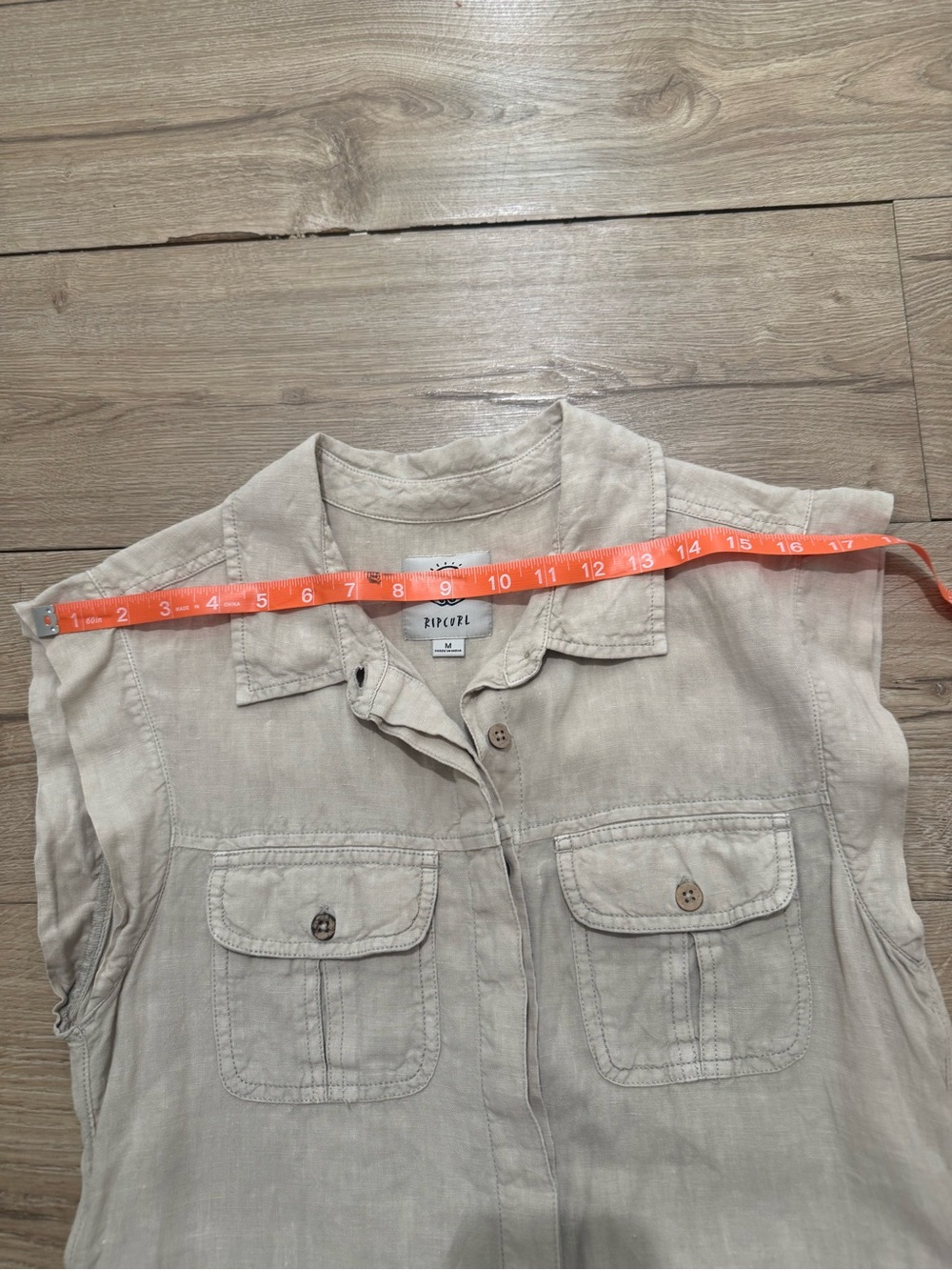 Rip curl women’s utility linen off duty neutral natural boiler suit - Picture 11 of 15